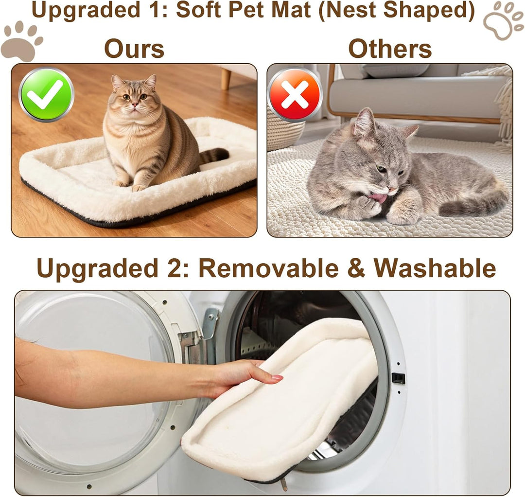 Romon Transportbox Katze Katzentransportbox, Katzentransporttasche Haustiertragetasche Katzentrageta
