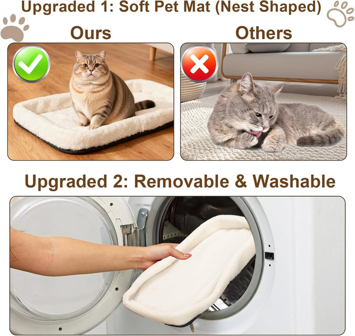 Romon Transportbox Katze Katzentransportbox, Katzentransporttasche Haustiertragetasche Katzentrageta