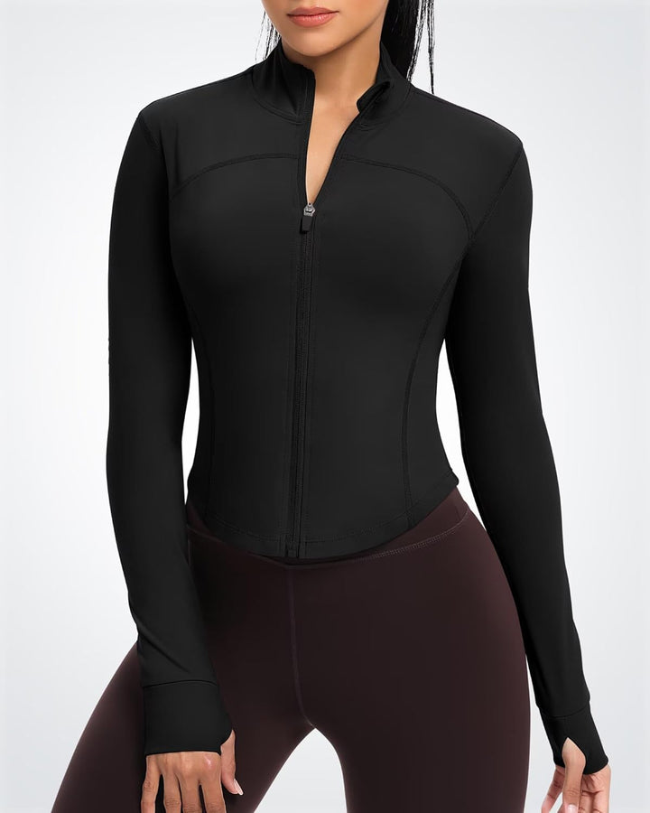 Queenie Ke Damen Qkeu80927jacket Laufjacke 40-42 Schwarz, 40-42 Schwarz