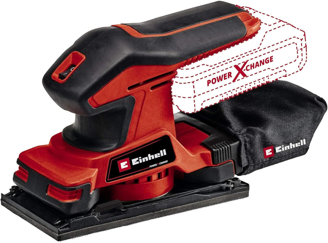 Einhell Akku-Schwingschleifer TC-OS 18/187 Li-Solo Power X-Change (18V, Li-Ion, 187x97 mm Schleifflä