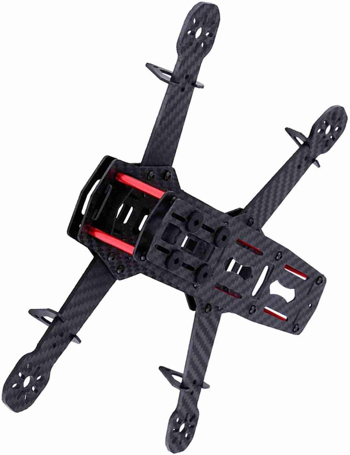 Quadcopter-Rahmen-Kit, 250-mm-FPV-Carbon-Renn-Drohnenrahmen Flugzeugrahmen-Zubehör für die 4-Achs-FP