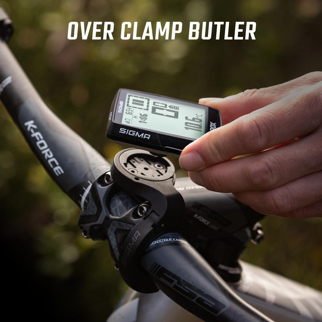 SIGMA ROX 4.0 SE| Special Edition |Fahrradcomputer kabellos GPS & Navigation inkl. OVERCLAMP Butler