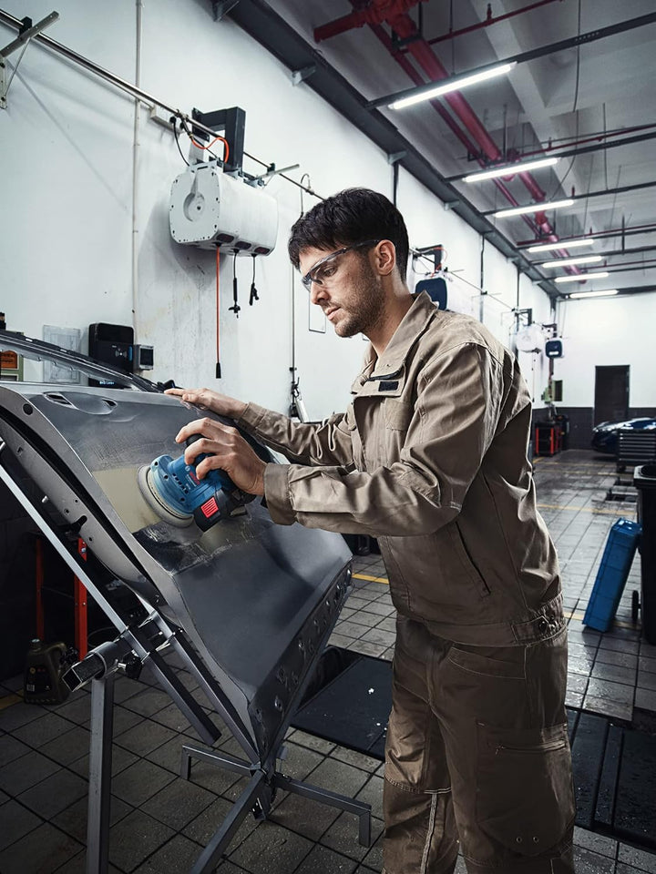 Bosch Professional GEX 185-LI Akku-Exzenterschleifer (18 Volt, SOLO, Schleifboden-Ø 125 mm, 6.000-10