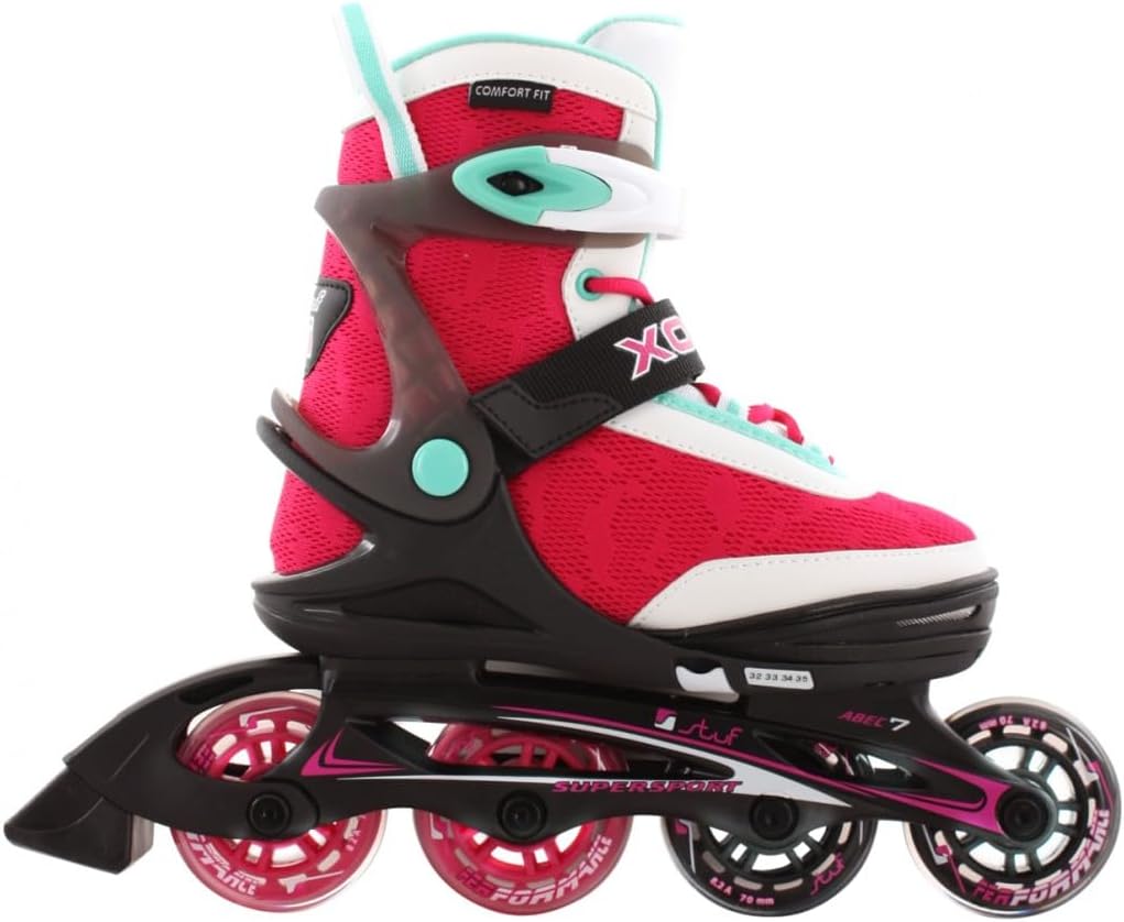 Stuf XOOM 2 Girl Inline Skate 2021 White/Black/pink 38-41, 38-41