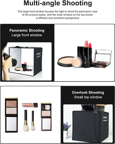 PULUZ 30cm fotostudio Light Box Faltbarer Mini produktfotografie fotobox mit weichem lichttuch & 6 P