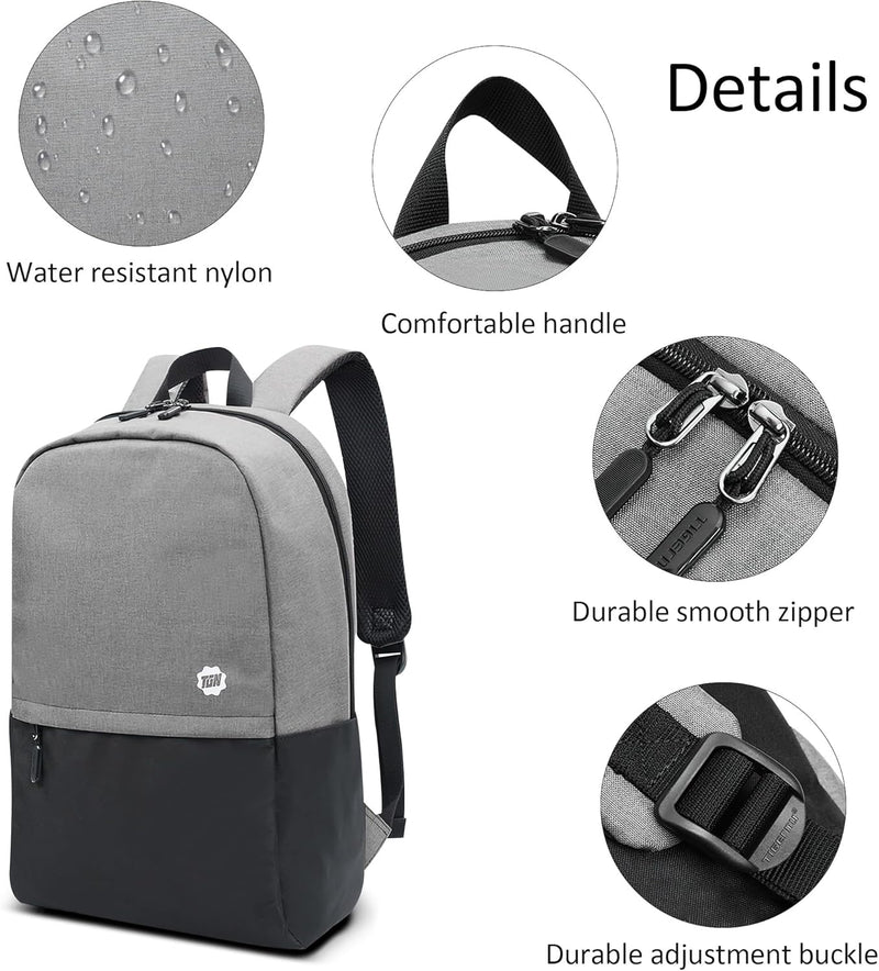 DIRRONA Damen Mode Rucksack Damen Schulterrucksack für 15,6-Zoll-Laptop Nylon Grosser Leichter Rucks