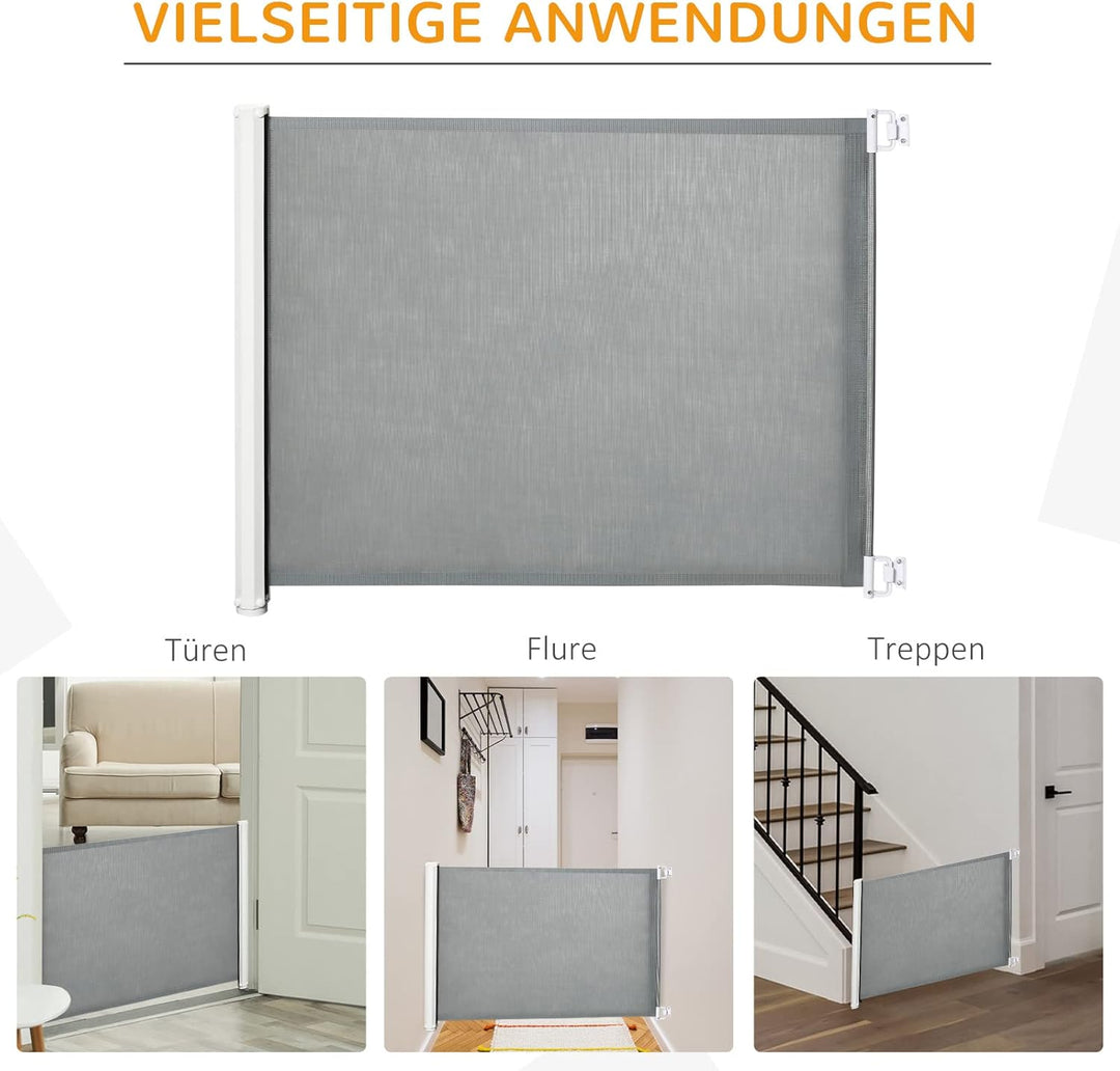 PawHut Hunde Türschutzgitter Treppenschutzgitter Treppenschutz Sicherheitstrennwand Trennwand Türsch