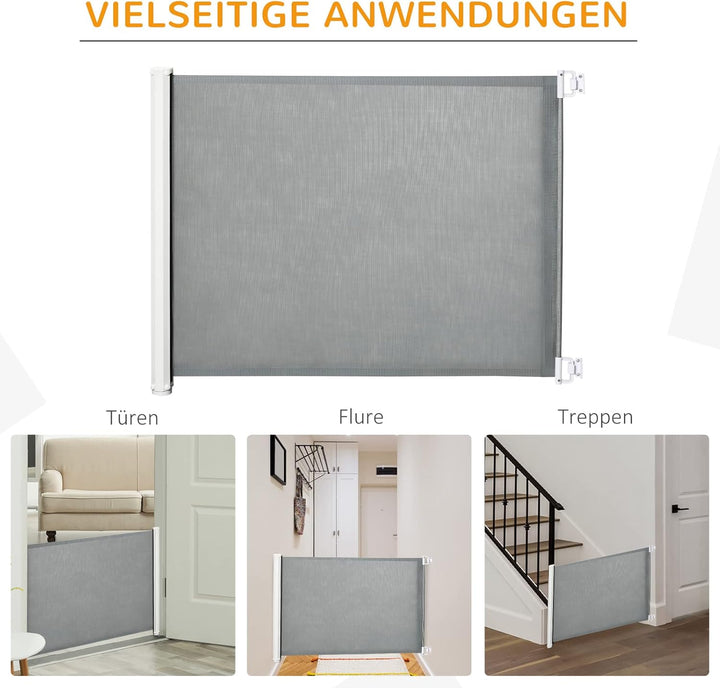 PawHut Hunde Türschutzgitter Treppenschutzgitter Treppenschutz Sicherheitstrennwand Trennwand Türsch