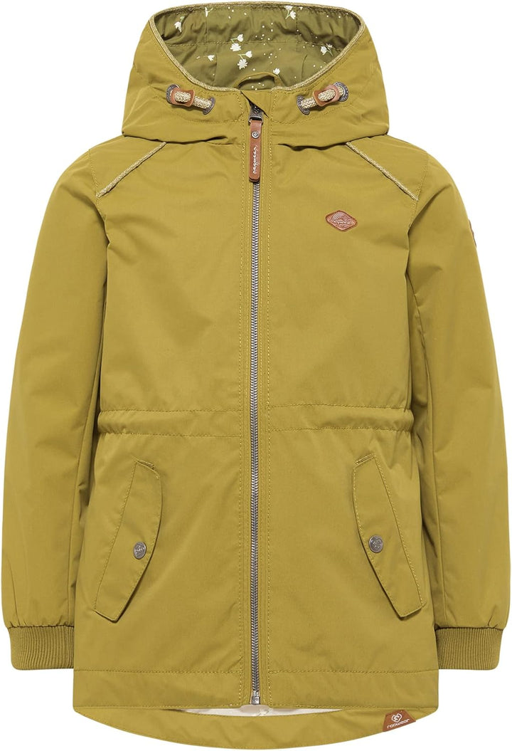 Ragwear Layra Mädchen Jacke Sommerjacke Kinder Übergangsjacke Wasserabweisend Parka Mantel 128 LIGHT