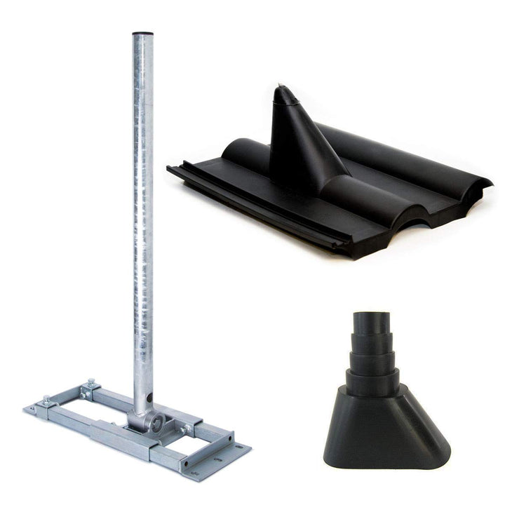 Premium X Deluxe X90-48 Dachsparrenhalter 90cm Mast Sparrenhalter SAT Dach-Halterung Dachabdeckung F