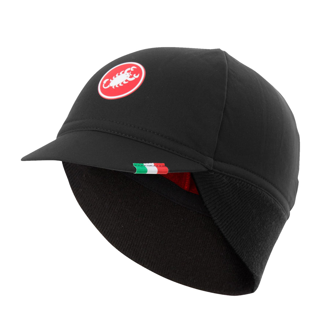 CASTELLI VERTEIDIGUNG THERMISCHE Kappe SCHWARZ ROT 4518534-010 Einheitsgrösse BLACK RED, Einheitsgrö