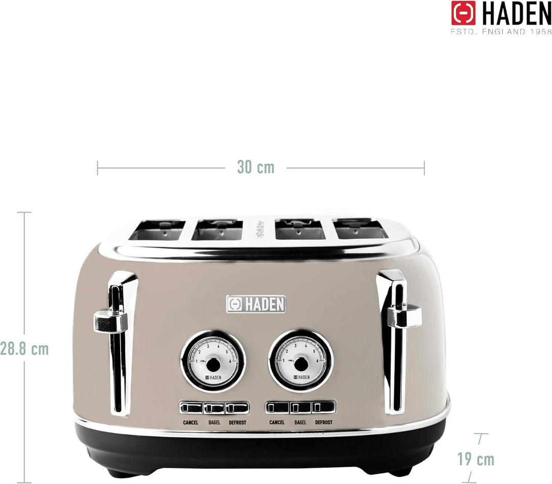 Haden Dorset Putty 4 Scheiben toaster, beige
