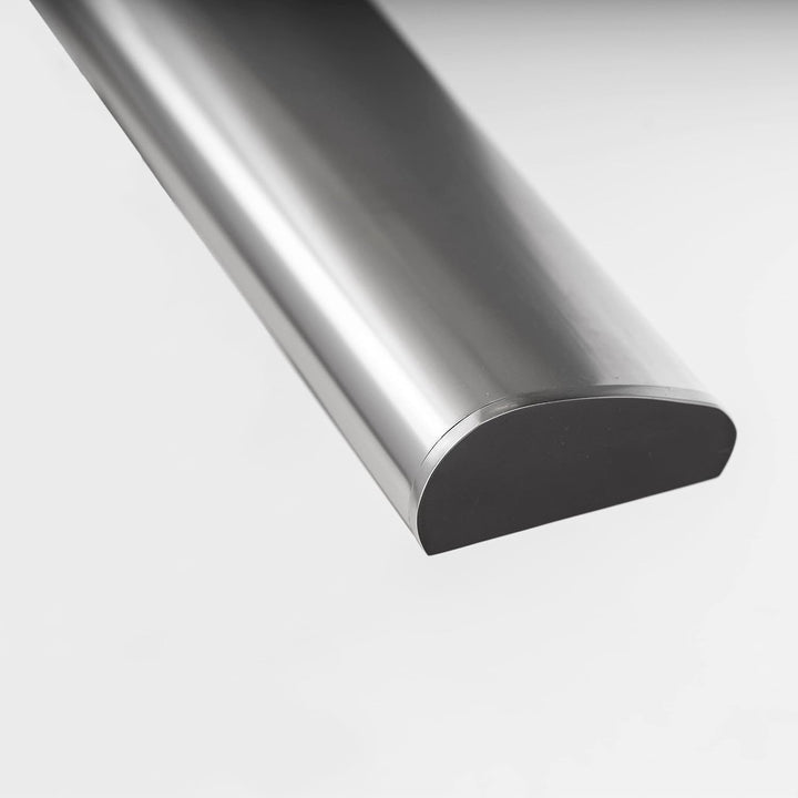 DOLLE Geländer aussen, 150 cm, Aluminium, Bodenmontage, Tropfendesign | Komplettes Bausatz-Set zur B