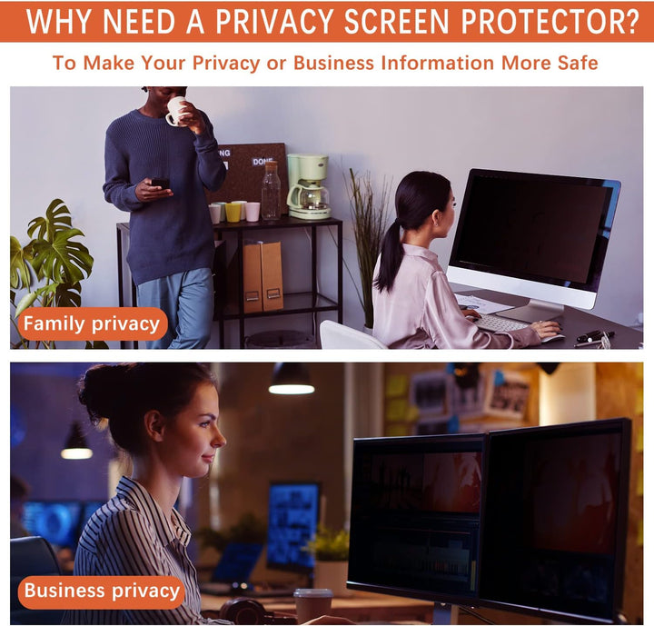 HaruYo Monitor Blickschutzfilter 23 Zoll 16:9, Computer & Desktop Privacy Filter, Anti-Spy Blickschu