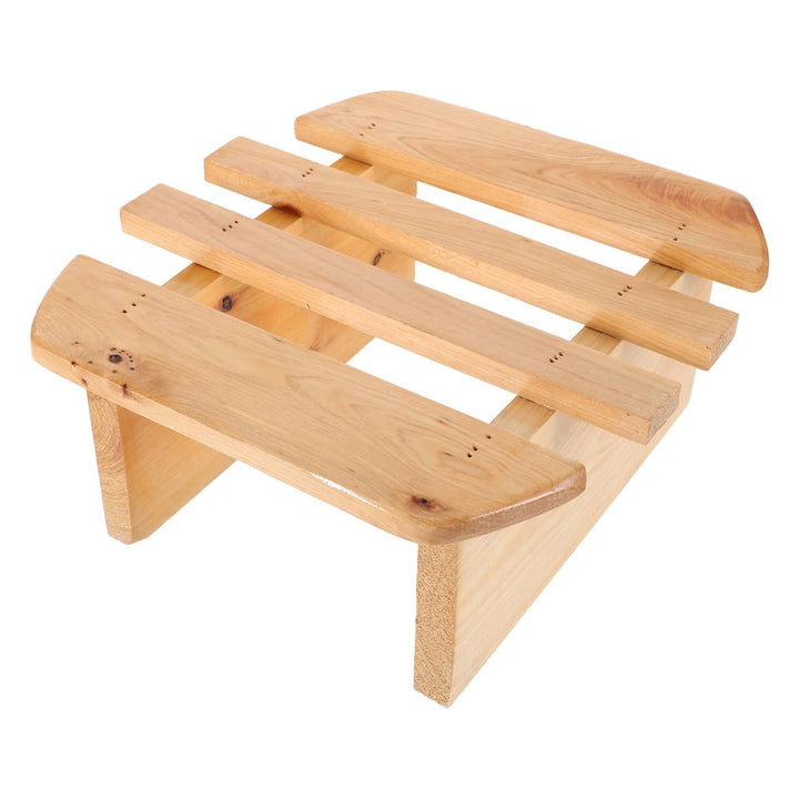 Healvian FussBad Sauna FussHocker - Runder Holz Hocker FüR Badezimmer Entspannung Und Komfort Ideal