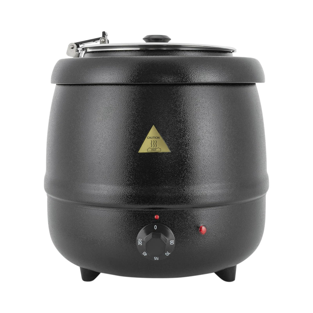 Suppentopf, elektrisch, 10 l, elektrischer Suppentopf, Suppenkessel, Behälter innen, Edelstahl, für