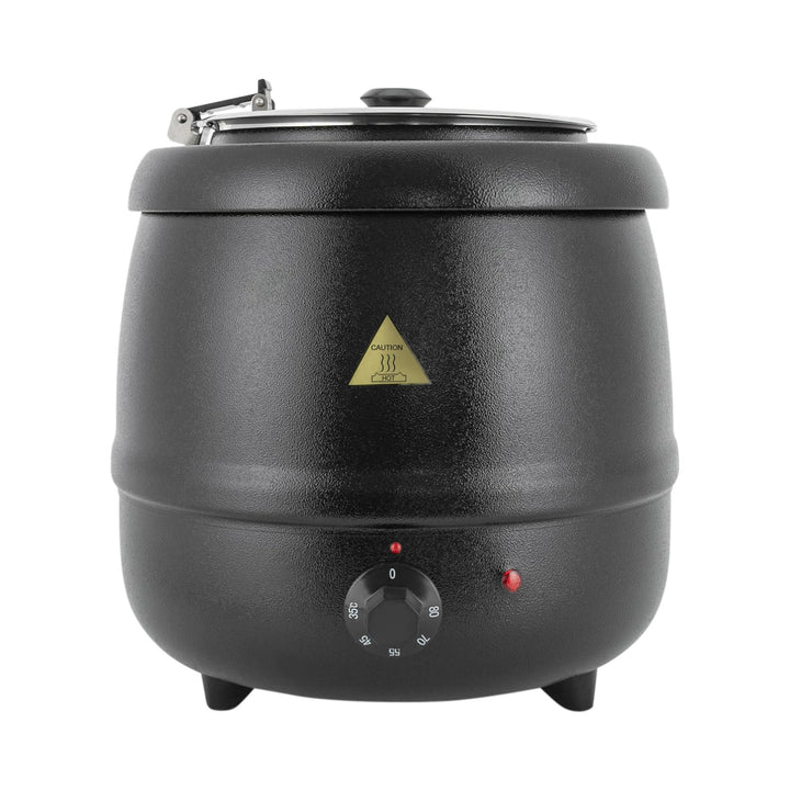 Suppentopf, elektrisch, 10 l, elektrischer Suppentopf, Suppenkessel, Behälter innen, Edelstahl, für