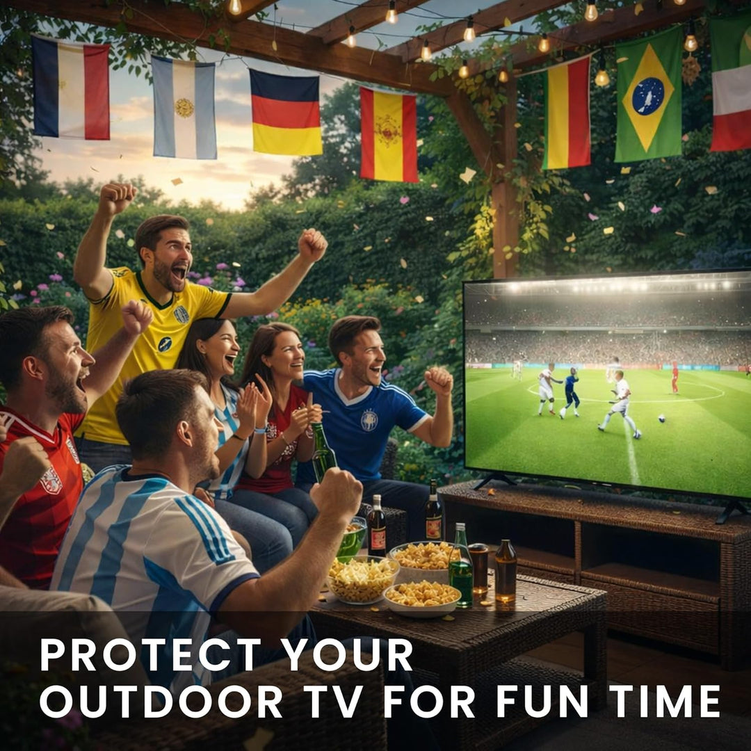 kwmobile 24" TV Outdoor TV Abdeckung - Fernseher Hülle Bildschirmschutz - Schutzhülle wetterfest - S