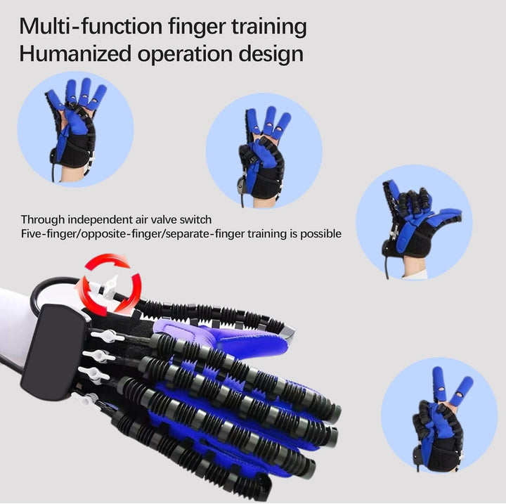 Rehabilitation Training Gloves,Rehabilitation Gloves for Stroke Hands,Einstellbare Stärke,Physiother