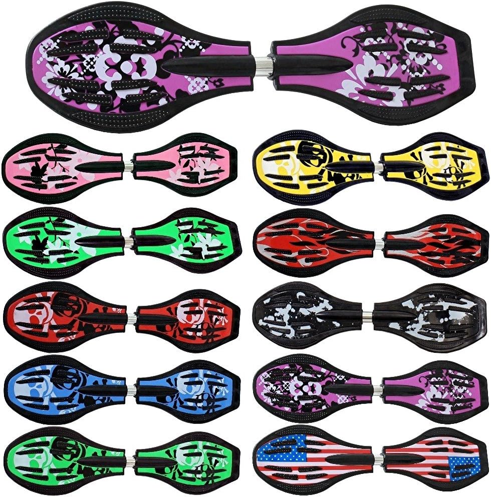 FunTomia Waveboard Original ABEC9 Kugellager inkl. Tasche - Bis 120kg - (Verschiedene Farbdesigns) L