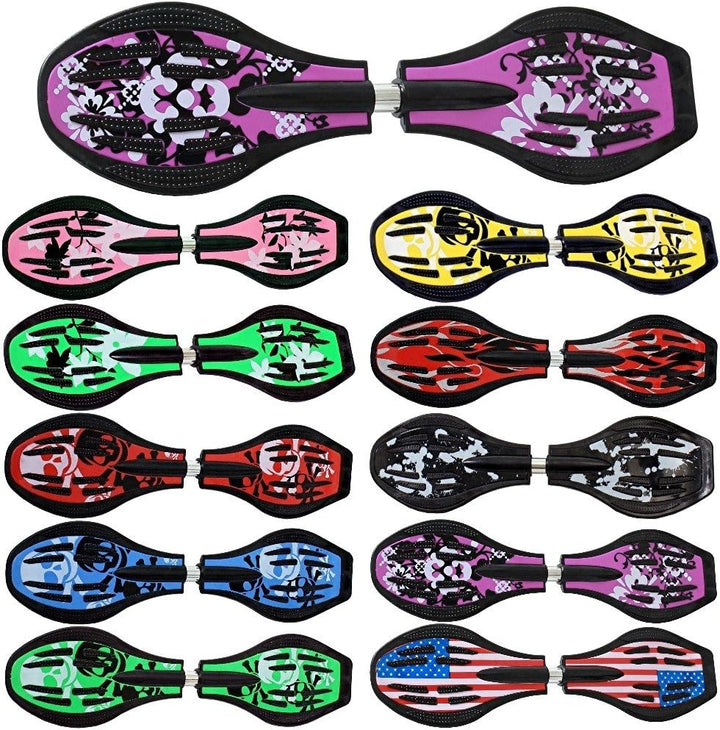 FunTomia Waveboard Original ABEC9 Kugellager inkl. Tasche - Bis 120kg - (Verschiedene Farbdesigns) L