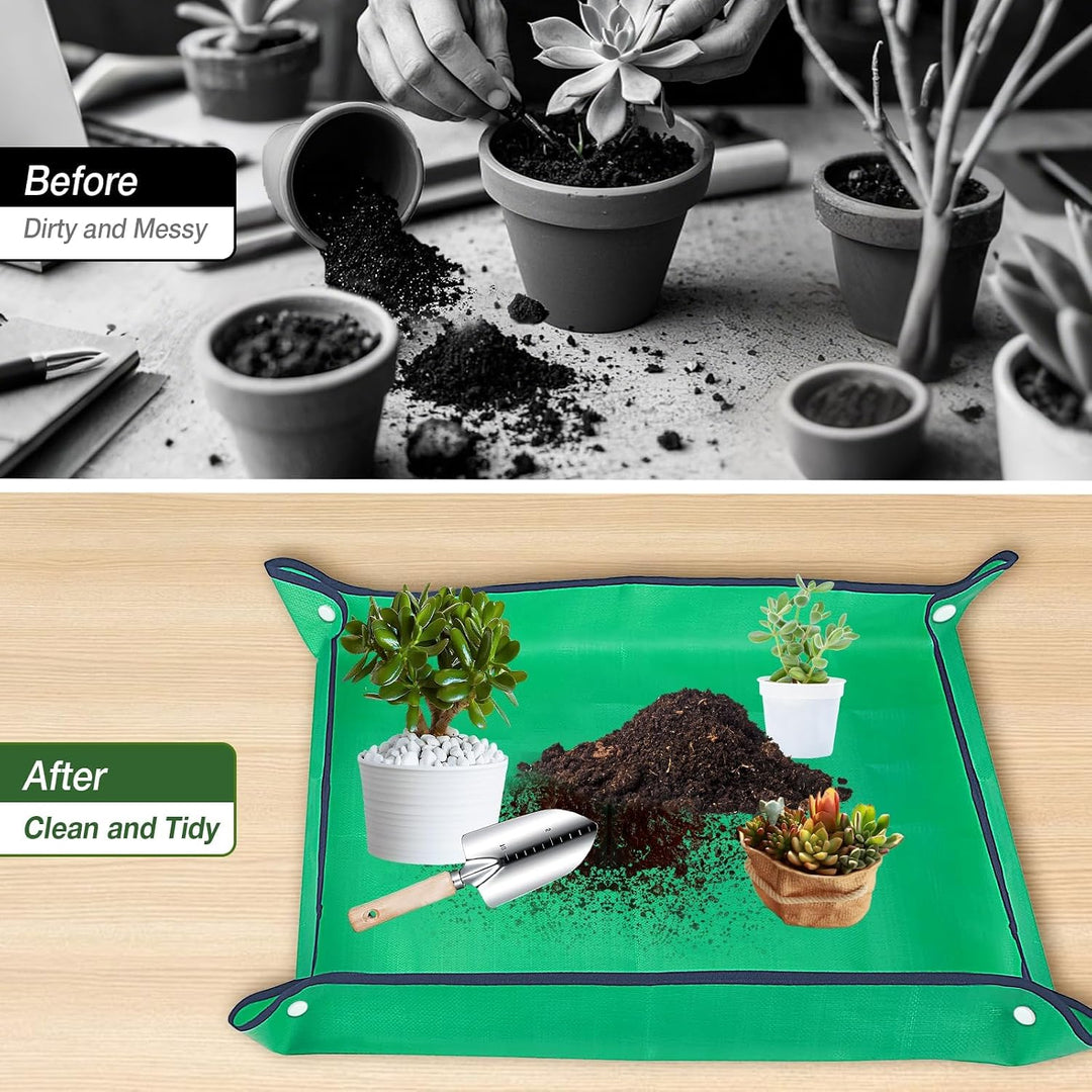 Gartenwerkzeug Set 12 teilig Edelstahl – Robustes Gartengeräte Set mit ergonomischen Griffen, Garten