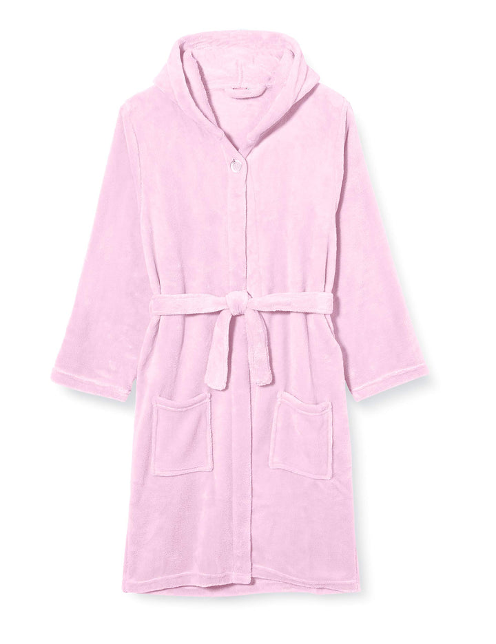 Playshoes Unisex Kinder Fleece-Bademantel Morgenmantel 122-128 Rosa, 122-128 Rosa
