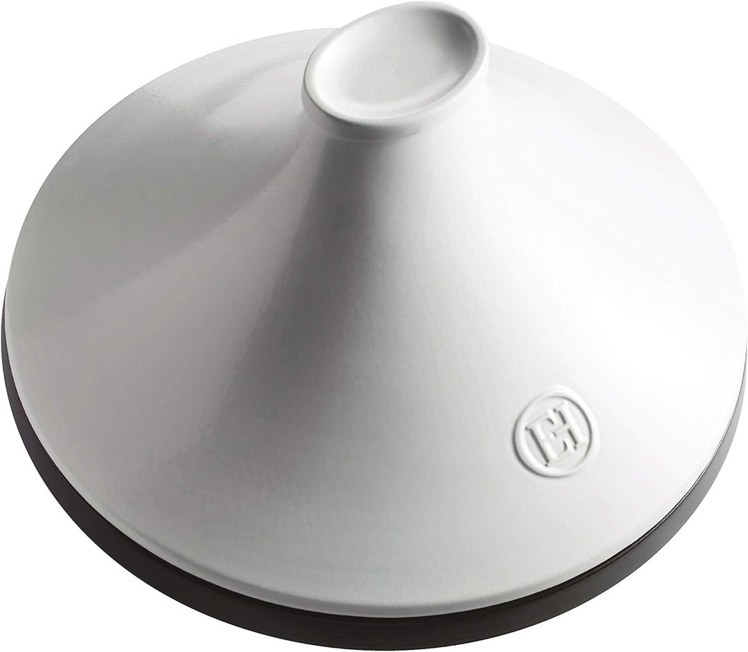 Emile Henry Delight Tajine, Keramik, 4,0 Quart, Schiefer mit Weiss 4.0 Quart Schiefer mit Weiss., 4.
