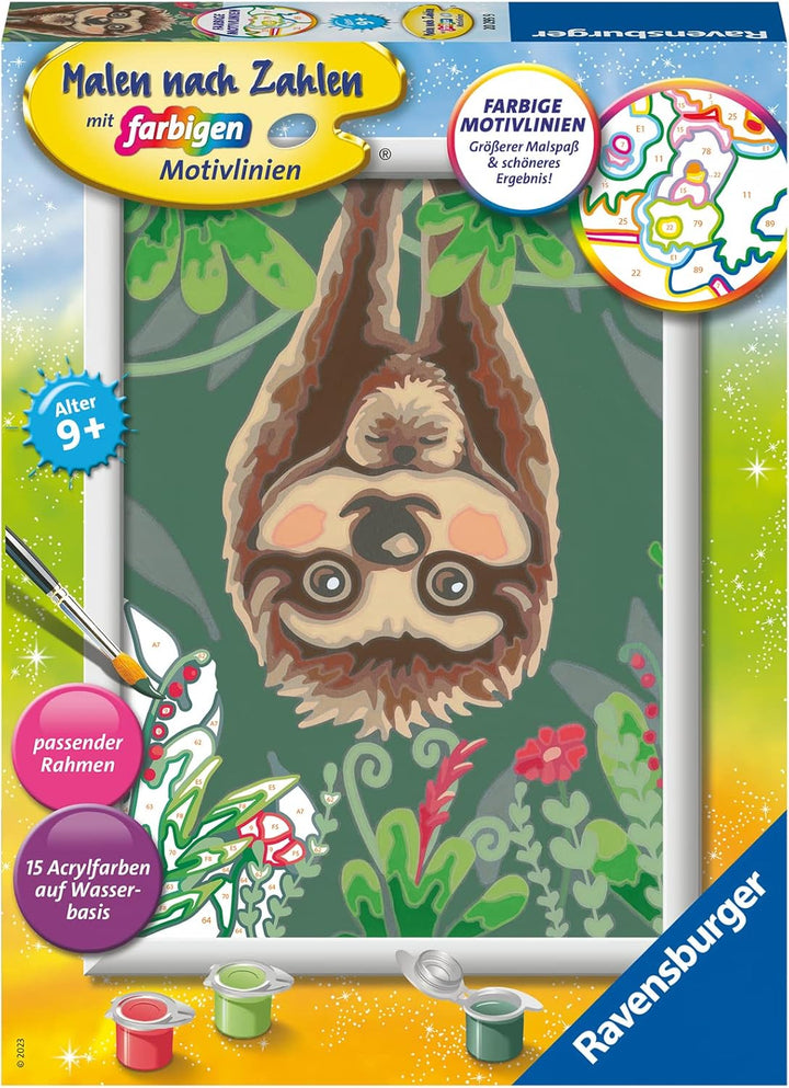Ravensburger Malen nach Zahlen 20161 - Süsser Pandabär Kinder ab 9 Jahren & Malen nach Zahlen 20295