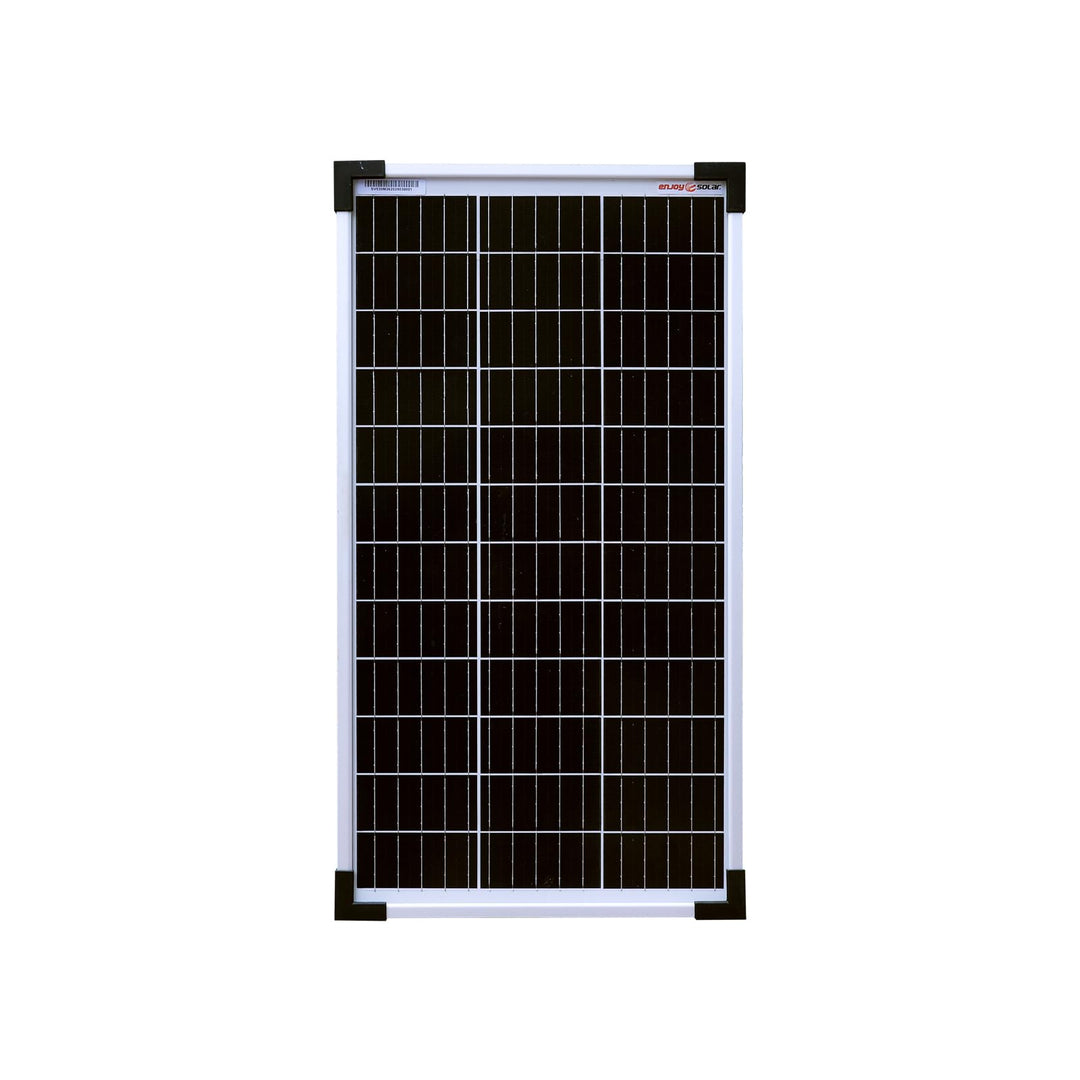 Enjoysolar Mono 30W 12V Monokristallines Solarpanel Solarmodul Photovoltaikmodul ideal für Wohnmobil