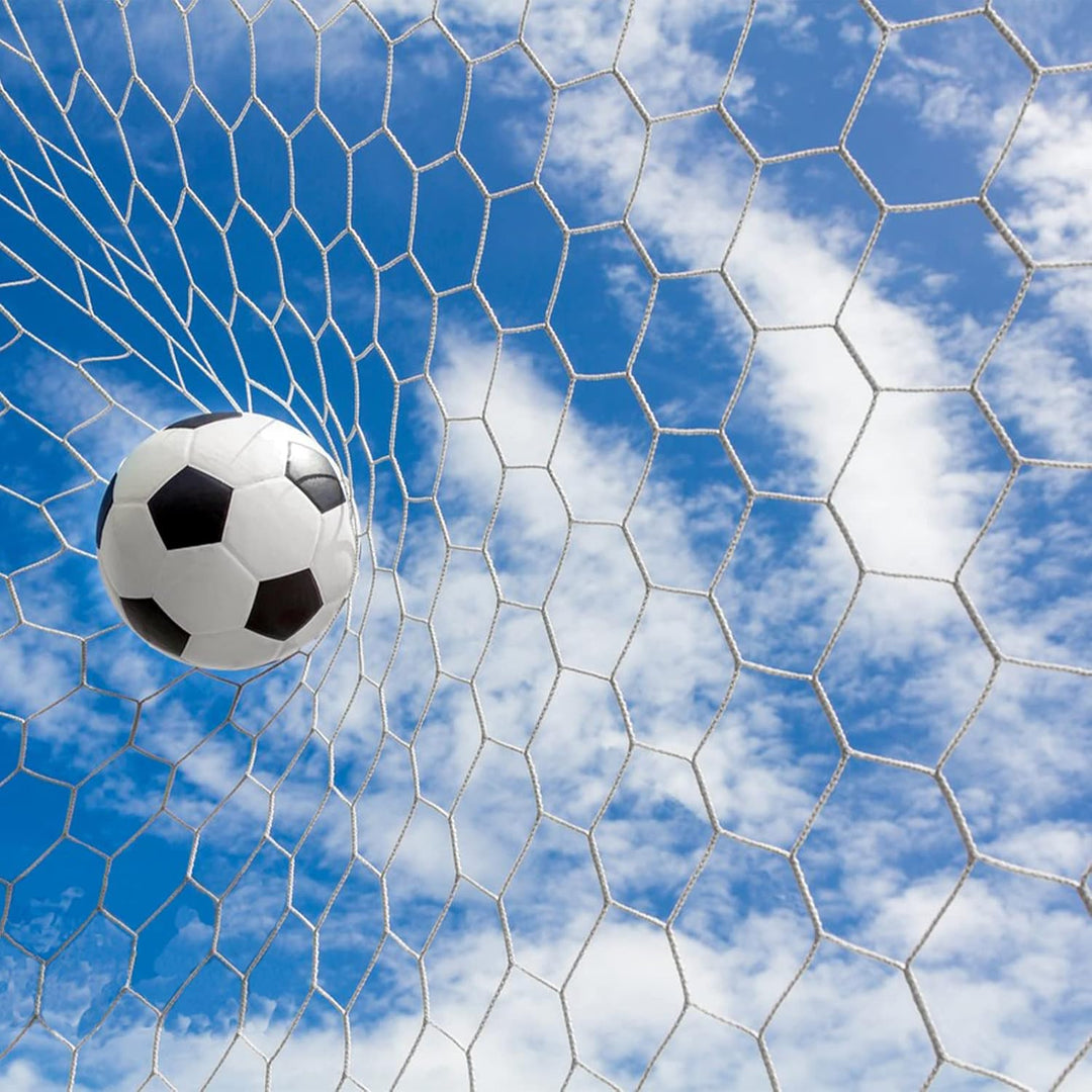 Aoneky Fussballnetz 7,3x2,4M/ 4,9x2,1M/ 3,6x1,8M/ 3x2M/ 2,4x1,8M/ 1,8x1,2M | Ersatz-Fussballtornetz