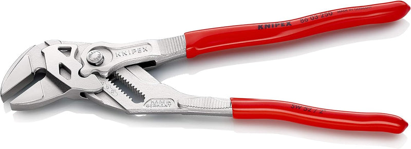 KNIPEX Zangenschlüssel Zange und Schraubenschlüssel in einem Werkzeug (250 mm) 86 03 250 SB (SB-Kart