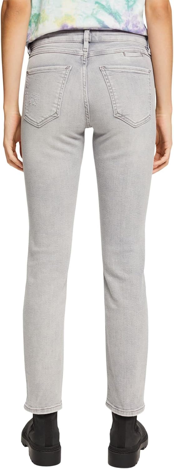 ESPRIT Damen Jeans 26W / 32L 922/Grey Medium Wash, 26W / 32L 922/Grey Medium Wash