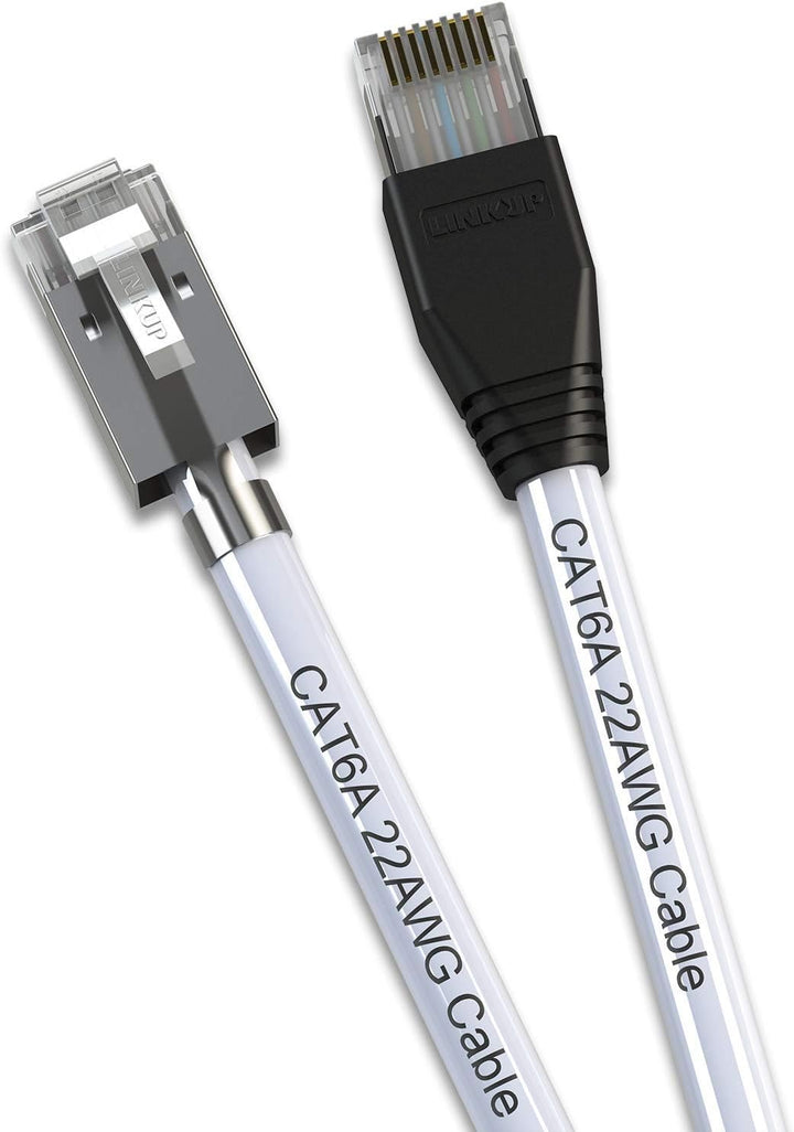 LINKUP - RJ45 Connectors Cat6A Ethernet Shielded Modular Plugs | for Large Diameter Wires (22AWG) Te
