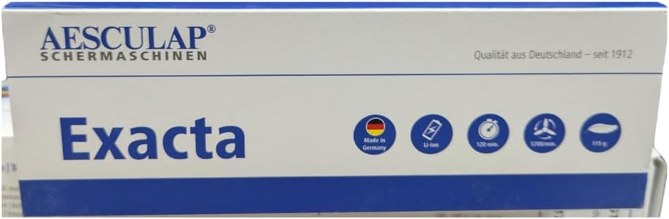 aesculap SCHERMASCHINE EXACTA KABELLOS NEUES Modell 2019 MIT STÄRKEREM LI-ION