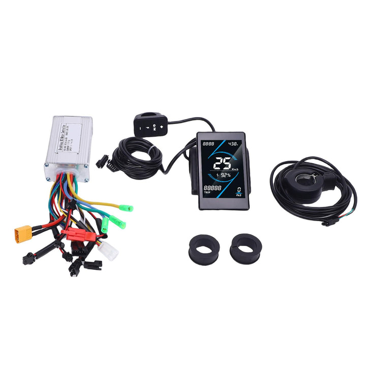 BuyWeek Elektrofahrrad Brushless Motor Controller Kit, 36V 48V 250W 350W 17A 3 Modus Sinuswelle Cont