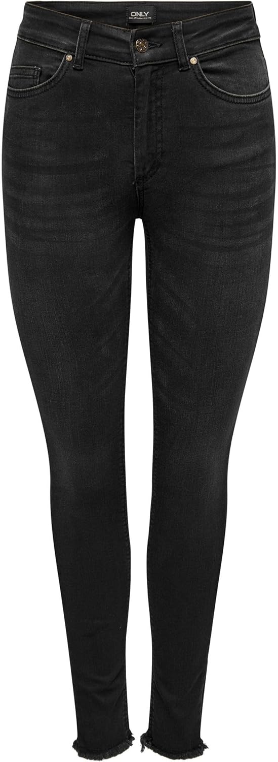 ONLY Female Skinny Jeans ONLBLUSH HW SK ANK DNM REA005 XS / 32L Washed Black, XS / 32L Washed Black