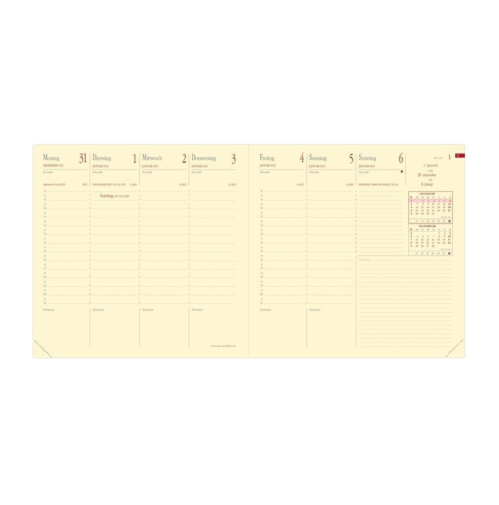 Kalendereinlage Executif Prestige 2025: Einlage Executife PRESTIGE ( 16 x 16 cm ), Kalender