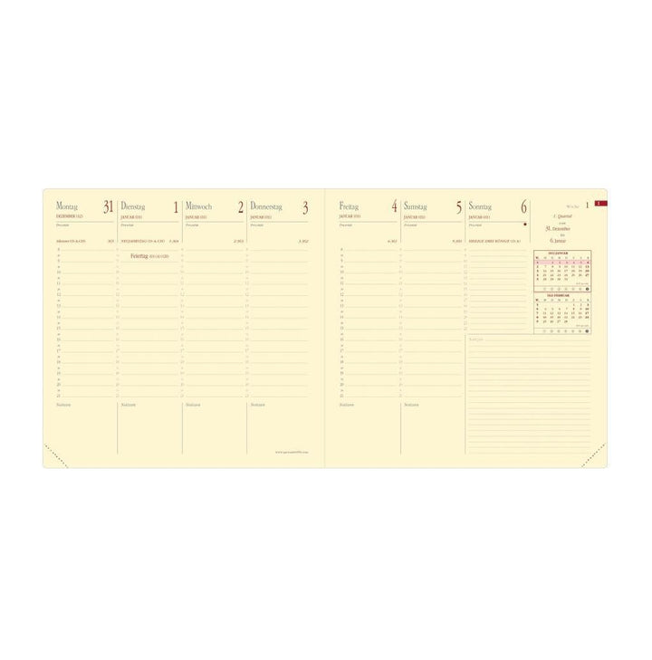 Kalendereinlage Executif Prestige 2025: Einlage Executife PRESTIGE ( 16 x 16 cm ), Kalender