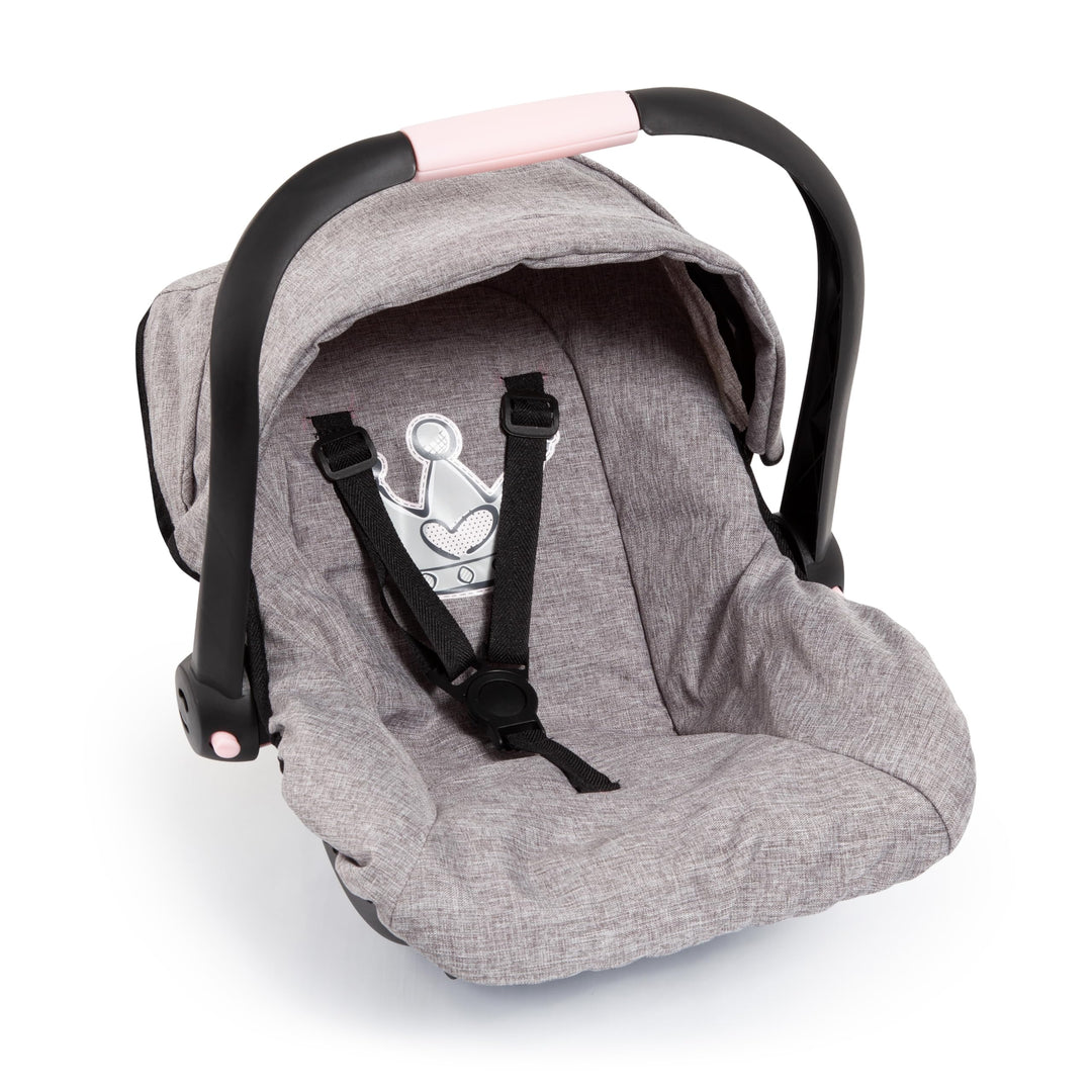 Bayer Design 67910AA Puppenautositz EasyGo, Puppensitz, Puppenzubehör, mit Gurt, Dach, verstellbarem