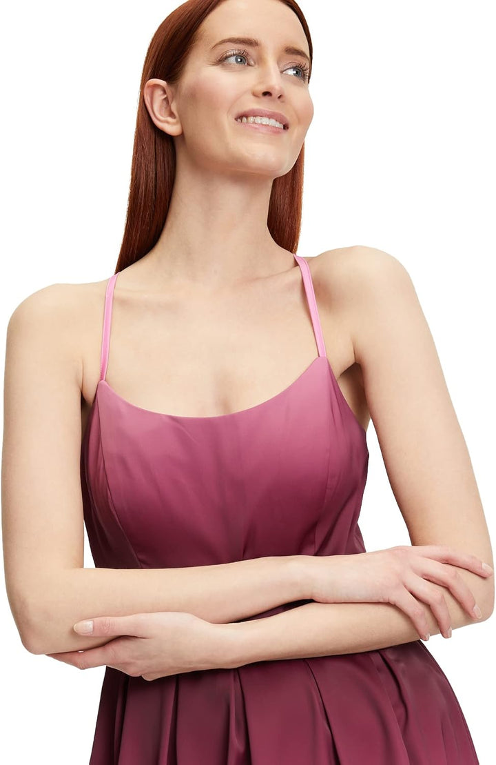 Vera Mont Damen Kleid 38 Pink/Dunkelrot, 38 Pink/Dunkelrot