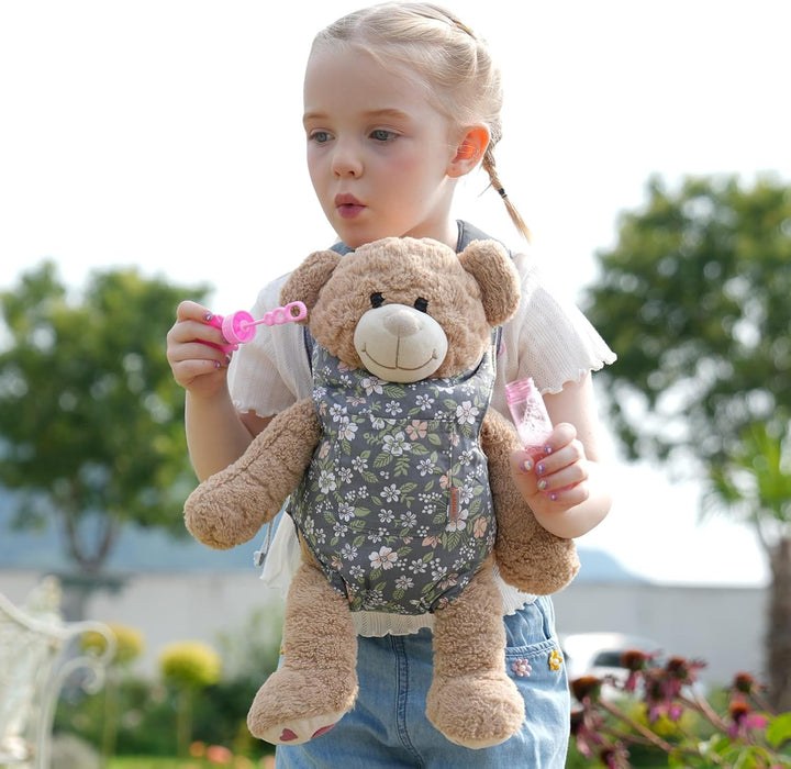 GAGAKU Puppentrage für Kinder, Puppenzubehör Babytrage für Puppen, Spielzeug Bauchtrage mit verstell