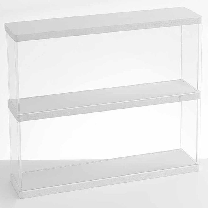 Joody Vitrine aus Acryl, 2 Ebenen, Plexiglas-Box, Vitrine mit Tür für Pop-Figur, Minifigur, Sammelsp