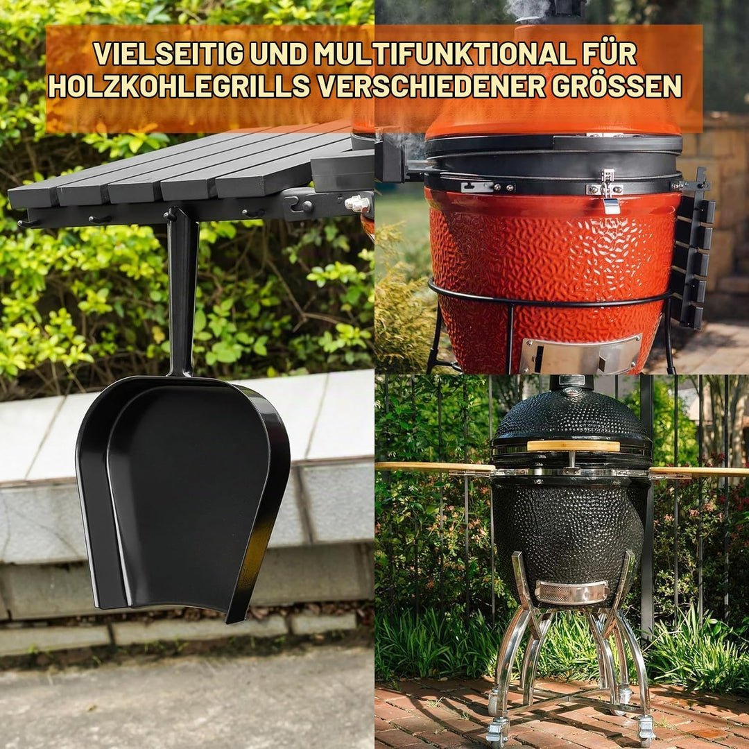 Onlyfire Grill Asche Schaufel Pfanne Passt für Kamado/Keramik Grill Big Green Egg, Kamado Joe, Pit B