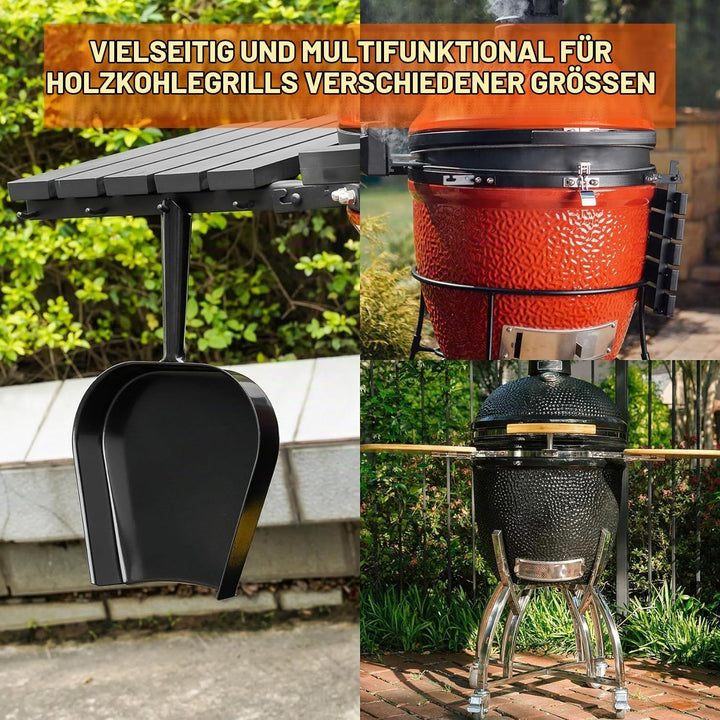 Onlyfire Grill Asche Schaufel Pfanne Passt für Kamado/Keramik Grill Big Green Egg, Kamado Joe, Pit B