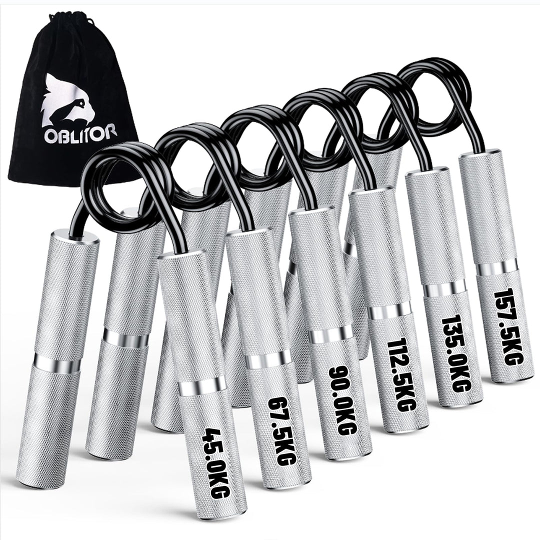 Handtrainer Unterarmtrainer 4 or 6 Pack(22.5-157.5KG) Metall Fingertrainer Griffkraft Trainer Rutsch