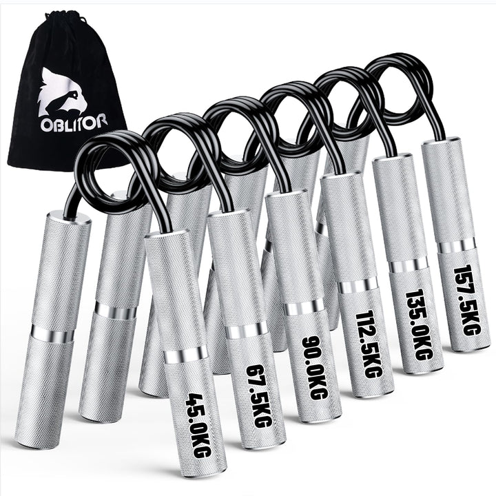 Handtrainer Unterarmtrainer 4 or 6 Pack(22.5-157.5KG) Metall Fingertrainer Griffkraft Trainer Rutsch