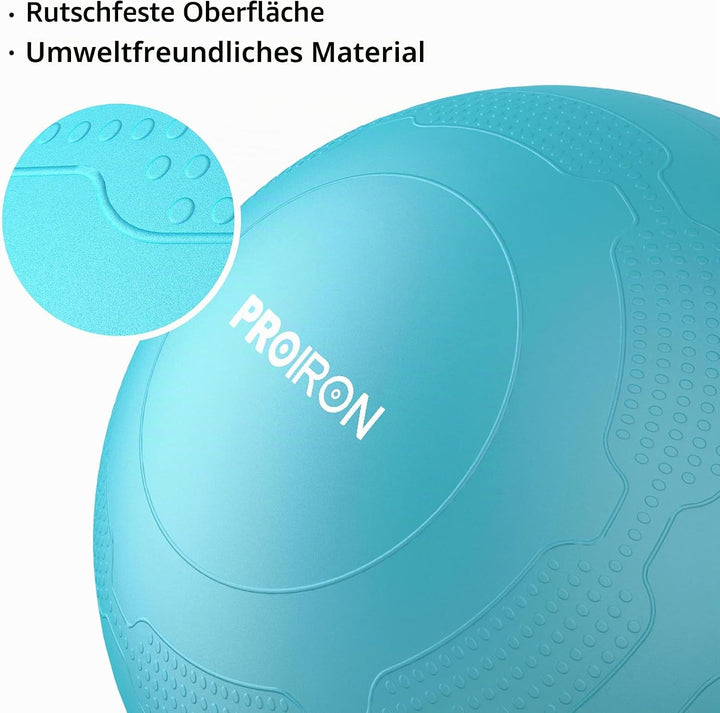 PROIRON Gymnastikball Pezziball Sitzball Trainingsball Fitnessball &amp; Balance für Core-Training mit P