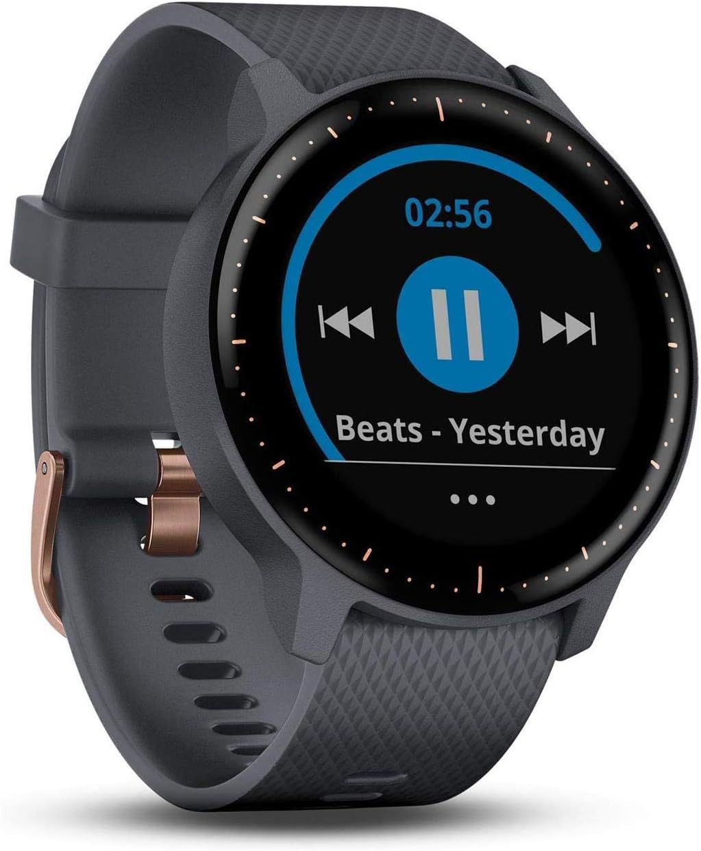 Garmin vívoactive 3 Music Granitblau GPS-Fitness-Smartwatch – Musikplayer, Garmin Pay, Sport-Apps, B