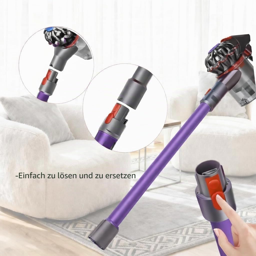 Verlängerungsrohr für Dyson Rohr Kompatibel mit Dyson Saugrohr V15 V 11 V10 V8 V7, Starres Teleskopr